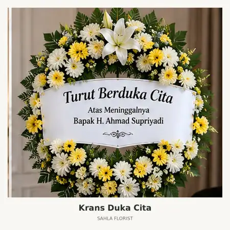 Krans Bunga Duka Surya Cipta Karawang